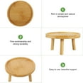 thumbnail image 2 of CHUANK Wooden Stool Plant Stand  13cm Round Flower Pot Rack for Indoor/Outdoor Decor, 2 of 6