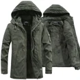 thumbnail image 4 of Chaqueta de algodón lavado grueso polar informal nueva de invierno 2024 para hombre, cálida, estilo universitario, parkas, abrigo militar, chaquetas con capucha a prueba de viento para hombre, 4 of 5
