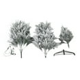 thumbnail image 3 of HomeStock 7ft Whispering Flocked Fir SlimPre-Lit Christmas Tree, Snow-Capped Artificial Christmas Tree with 250 String Lights, 3 of 10