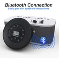 thumbnail image 3 of Reproductor de CD portátil Bluetooth Lukasa Stereo con altavoz negro, 3 of 8
