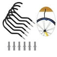 thumbnail image 3 of Soimiss Heavy Duty Bike Hanger Hooks Black Metal for Space Saving 4Sets, 3 of 8