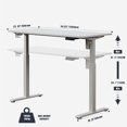 thumbnail image 7 of 55" K304 Electric Height Adjustable Standing Desk, White, 7 of 7