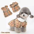 thumbnail image 2 of Plaid Casual Dog Dresses for Teedy Party Stripe Dog Costumes for Small Dogs Luxury Dog Outfit for Chihuahua Outdoor Pet Clothing ShopWise Round, 2 of 8