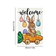 thumbnail image 3 of Oioii 11.8x17.7 Inches Easter Garden Flag Double Sided Burlap Banner Spring Outdoor Decoration For Yard Patio Home Party And Easter Basket Filler Decor,B, 3 of 6
