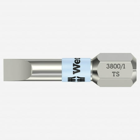 

Wera 071002 6.5 x 25mm Stainless Steel Slotted Torsion Insert Bit