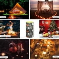 thumbnail image 6 of COEQINE Cartoon Ghost Skull Pumpkin Bat LED Flameless Candles Battery Operated Candles with Remote Control Timer Violet Blue Flickering Wick Pillar Tealight for Halloween Decor, 6 of 7