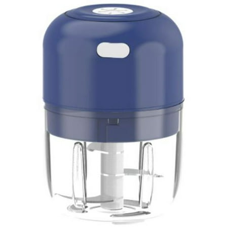 

Electric Mini Garlic Chopper 250ML Food Processor for Ginger Meat Waterproof Garlic for Chili Veggie Chopper Blue
