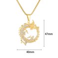 thumbnail image 2 of Hip Hop Bling Iced Out 14K Yellow Gold Dragon Round Pendants Necklace for Men Rapper Jewelry, 2 of 6