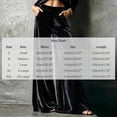 thumbnail image 3 of Mifsaly Women's Velvet Wide Leg Trousers High Waisted Flowy Palazzo Pants Fall Winter Elegant Evening Party Business Casual Outfits with Pockets, 3 of 6