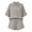 Light Gray, variant on Summer Sets Linen Sets for Women 2 Piece Short Sleeve Shirt and Shorts Beach Outfits Casual Fashion Comfortable Solid Color Suits Army Green L