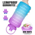 thumbnail image 3 of GEDUX 128 oz Motivational Water Bottle with Time Marker, Leakproof Wide Mouth Water Bottle, BPA-Free 2-in-1 Lid with Straw & Spout for Gym Camping, 3 of 7