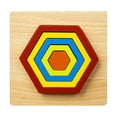 thumbnail image 1 of 3D Wooden Puzzles for Kids Classic Shape Pattern Block Toys Educational Toys, 1 of 1