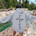thumbnail image 4 of XIAOCHA Womens Jesus Cross Letter Hoodies Loose Long Sleeves Hooded Top Cozy Trendy Outdoor Streetwear Hoodie, 4 of 4
