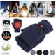 thumbnail image 2 of Laptop Mujeres Hombres Manopla Térmica Usb Dedo Completo Y Medio Dedo Guantes De Mano De Punto Cálido De Invierno Mitones Guantes De Invierno A La Moda Para (color : A), 2 of 4