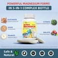 Magnesium Supplement Complex 420mg High Absorption Supplement with Vitamins B6 Relieves Leg