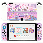 Protective Case Compatible with Nintendo Switch OLED, Dockable Shell for Switch OLED Console and Controller