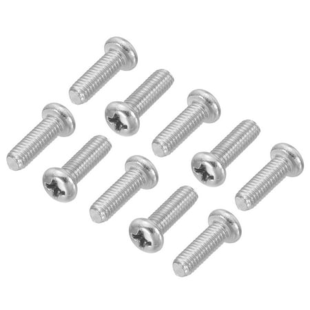 

Uxcell Phillips Pan Head Screws 30 Pack M4-0.7 x 12mm 304 Stainless Steel 18-8 Full Thread Pan Head Machine