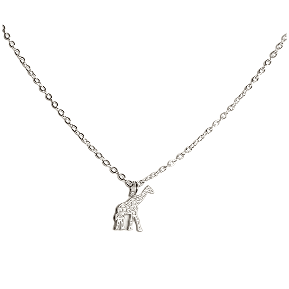 Petite Giraffe Necklace on an Adjustable Chain Perfect for Layering