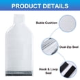 thumbnail image 4 of Uxcell 2Pcs Wine Bottle Travel Protector Bags, Wine Bags for Travel Transport Drop and Spill Resistant Reusable Wine Bottle Protector(Clear), 4 of 7