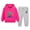 Hot Pink, variant on JFOPQVSM Cute Cartoon Printed Hooded Sweatshirt and Sporty Sweatpants Set for Boys Suitable for and Winter