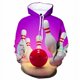thumbnail image 3 of Sudadera con capucha de bola de bolos con estampado 3D para hombre, sudadera con capucha de manga larga con patrón colorido, sudadera con personalidad, sudadera para niños, ropa deportiva, 3 of 5