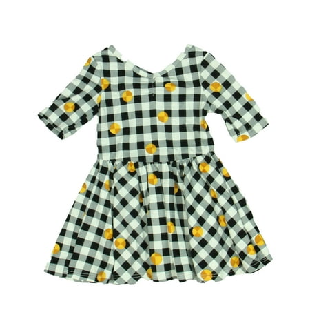 

Pre-owned DotDot Smile Girls Black | White | Yellow Dress size: 12-24 Months