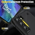 thumbnail image 3 of Samsung Galaxy S21 FE 5G Case Military Shockproof Magnetic Kickstand Cell Phone Cover Protective with Upgrade Hard PC & Premium Soft TPU Kickstand for Galaxy S21 FE 6.4 inch Black, 3 of 7