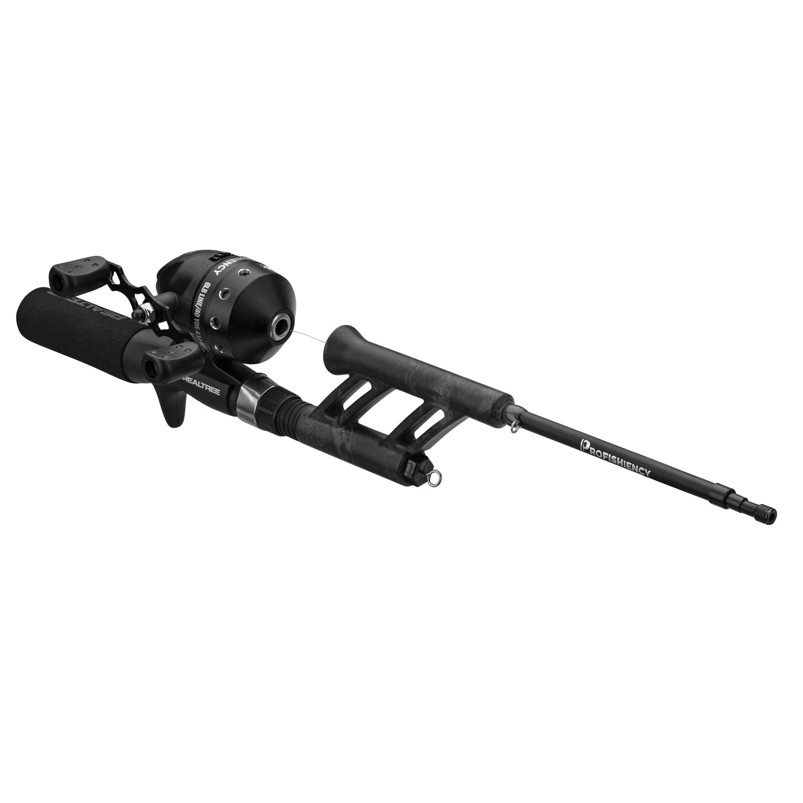 Realtree Black Pocket Micro Telescopic Spincast Fishing Combo