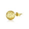 thumbnail image 5 of Wellingsale Ladies 14k Yellow Gold Polished Ball Earrings, 5 of 7