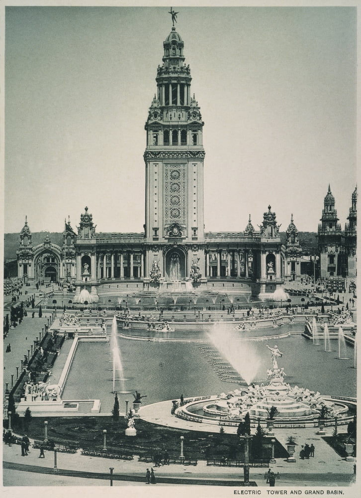 PanAmerican Expo 1901 Nthe Electric Tower By The Grand Basin At The