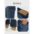 thumbnail image 6 of PAOLA RIBONI Stylish Women's Plain Flap Pocket Cargo Jeans, High Stretch Denim Pants for Casual Streetwear, Ideal Ladies Bottoms for Every Season, 6 of 8