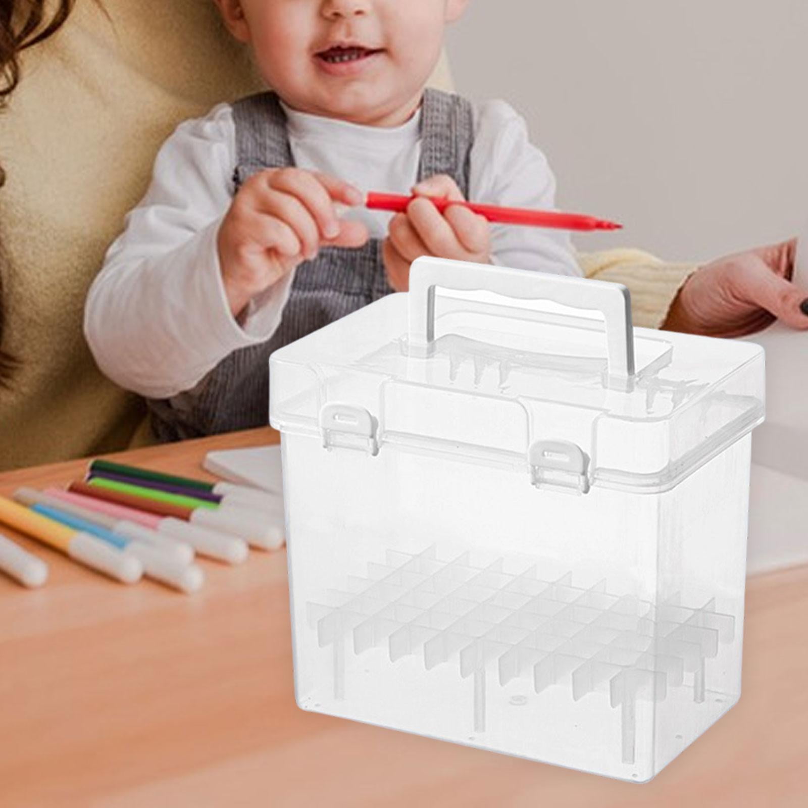 Marker Organizer Holder Storage Container Clear PP Material for Art Supplies Home Office Travel