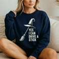 thumbnail image 4 of Yes I Can Drive A Stick Witch Flying Broom Halloween – T-Shirt, Hoodie & Sweatshirt – Fun Halloween Apparel – Perfect for, 4 of 6