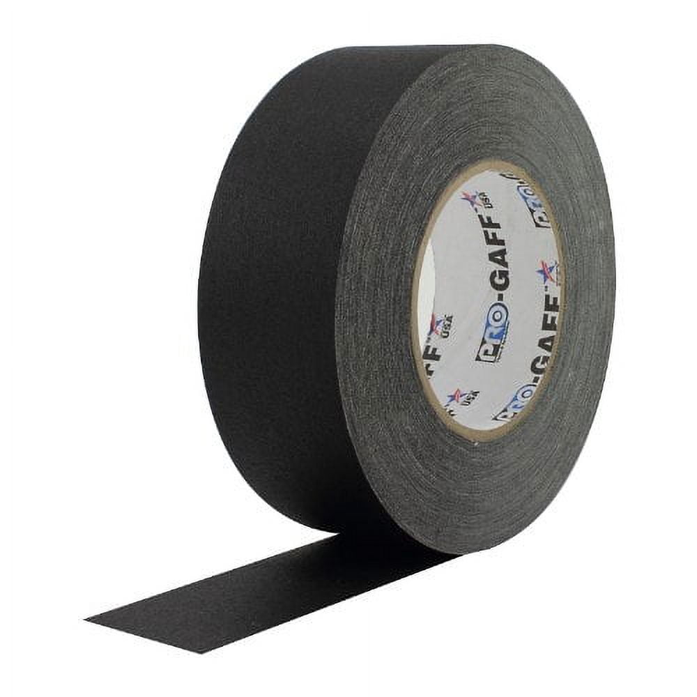 Pro Gaff Gaffers Tape 1 and 2 inch widths, 17 colors available, 2 inch, Black
