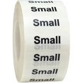 thumbnail image 2 of Clear Small Clothing Size Strip Stickers | 1.25 x 5" Inches Wide | 125 Pack, 2 of 8