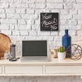 thumbnail image 2 of Stupell Industries How About No Fashion Modern Pink Textured Word Design Wall Plaque Art by Daphne Polselli, 2 of 2
