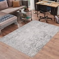 thumbnail image 5 of MDA Rug Imports Angel Collection Faded Abstract Area Rug Blue/Cream 5' X 7' 5' x 8' Indoor Rectangle, 5 of 5