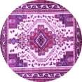 thumbnail image 1 of Ahgly Company Indoor Round Persian Purple Traditional Area Rugs, 8' Round, 1 of 4