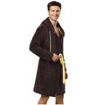 thumbnail image 3 of Pijama de una pieza con capucha y degradado de franela para hombre Pompotops oipoqjl29417, 3 of 5