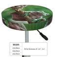 thumbnail image 2 of Goofa Australian White Tree Frog Sitting on Branch Printed Stool Covers Round, Waterproof Round Bar Stool Covers Anti-Slip Round Bar Stool Seat Cover with Elastic Bands Durable -13 inch, 2 of 7
