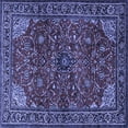 thumbnail image 1 of Ahgly Company Indoor Square Persian Blue Traditional Area Rugs, 7' Square, 1 of 4