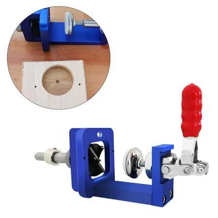 

35mm Woodworking Hole Drilling Guide Aluminum Alloy Hole Opener Cabinets Blue