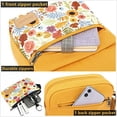 thumbnail image 5 of TOPERIN 2 Pcs Small Canvas Crossbody Sling Shoulder Bag and Purse Set Yellow Sd08, 5 of 5