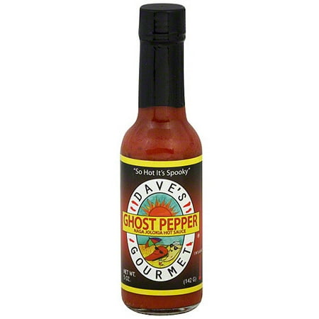 Dave's Gourmet Ghost Pepper Hot Sauce, 5 oz (Pack of