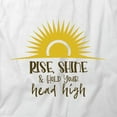 thumbnail image 2 of Rise Shine And Hold T-Shirt | Motivational Quote White Tee Gift, 2 of 5