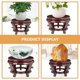 thumbnail image 4 of Wooden Plant Stand Plants Stand Balcony Succulent Display Flower Pot Holder Oriental Display Base, 4 of 4