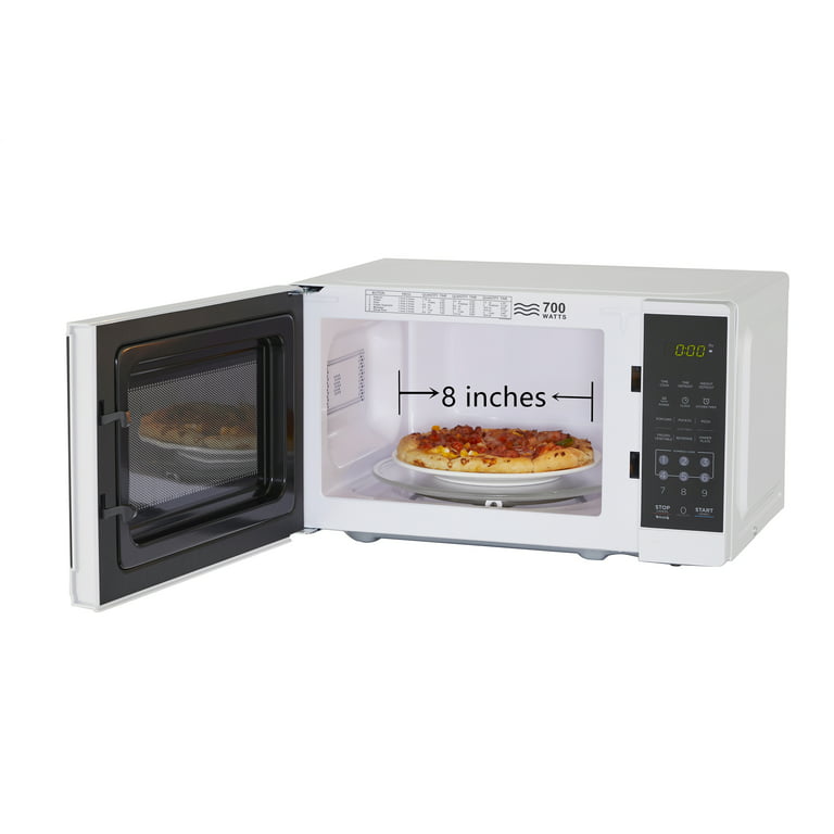 Mainstays 0.7 Cu. ft. 700W Compact Size Microwave Oven, White