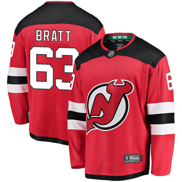 Jesper Bratt New Jersey Devils NHL Fanatics Échappée à la Maison Jersey, Moyen