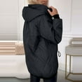 thumbnail image 3 of FNFHFY Womens Plus Size Jacket Lightweight Quilted Jackets Zip Up Hooded Padded Coat Thermal Drawstring Fall Winter Coats with Pockets, 3 of 7