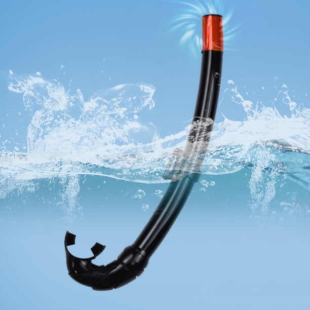 Todo el tubo de respiración húmedo Cómodo equipo de buceo con tubo de aire para nadar (negro)